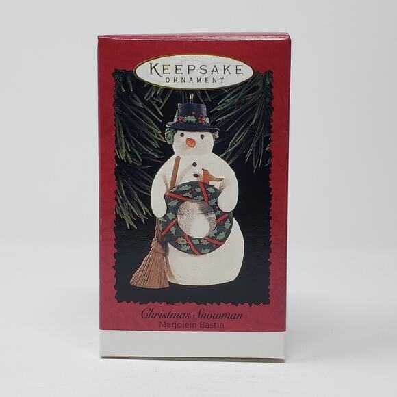 1996 Hallmark Christmas Snowman Handcrafted Keepsake Holiday Christmas Ornament. - Picture 1 of 6